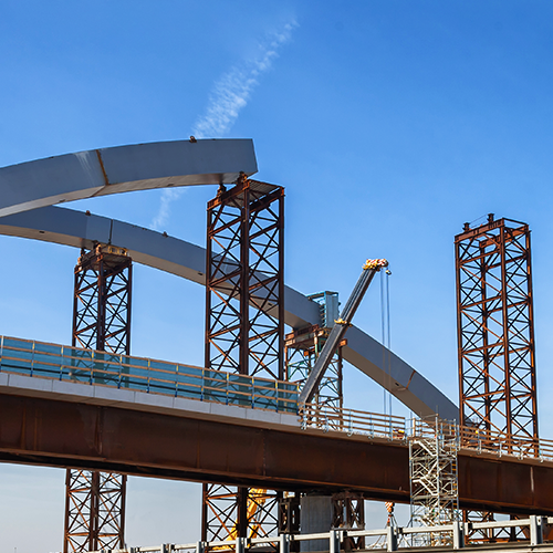 bridge under construction mid planning stage